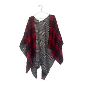 Reversible warm cozy poncho one size